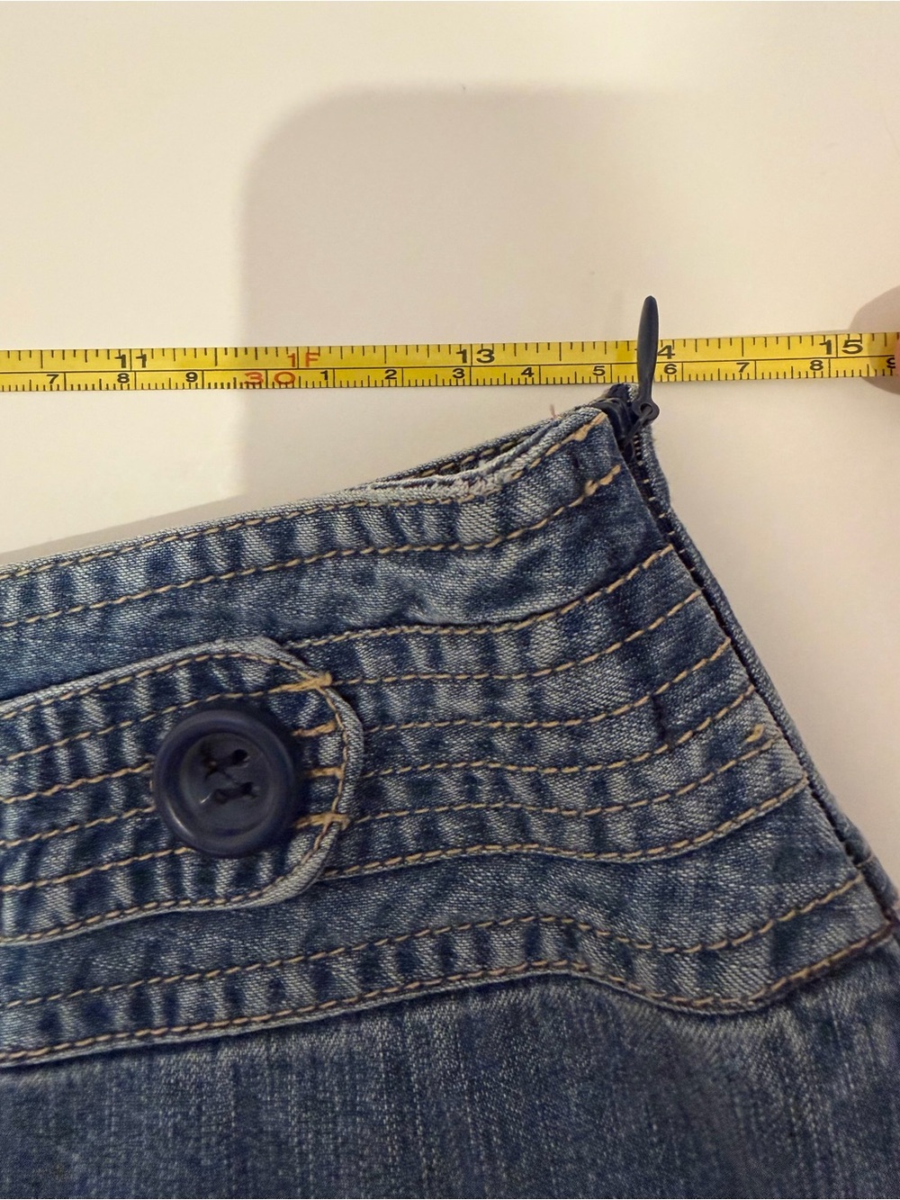VINTAGE 90s ST JOHNS BAY Denim Skort - Picture 7 of 9